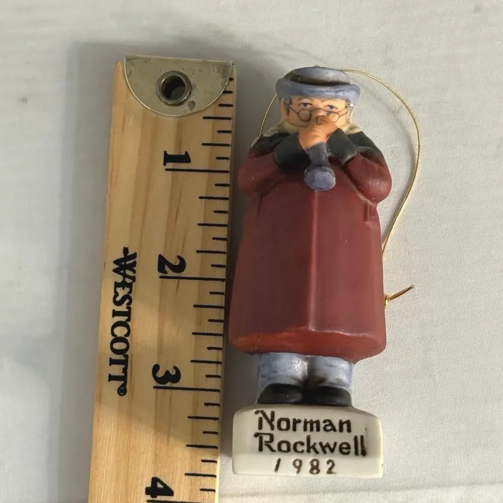 Vintage 1982 Norman Rockwell The Saturday Evening Post Ceramic ornament